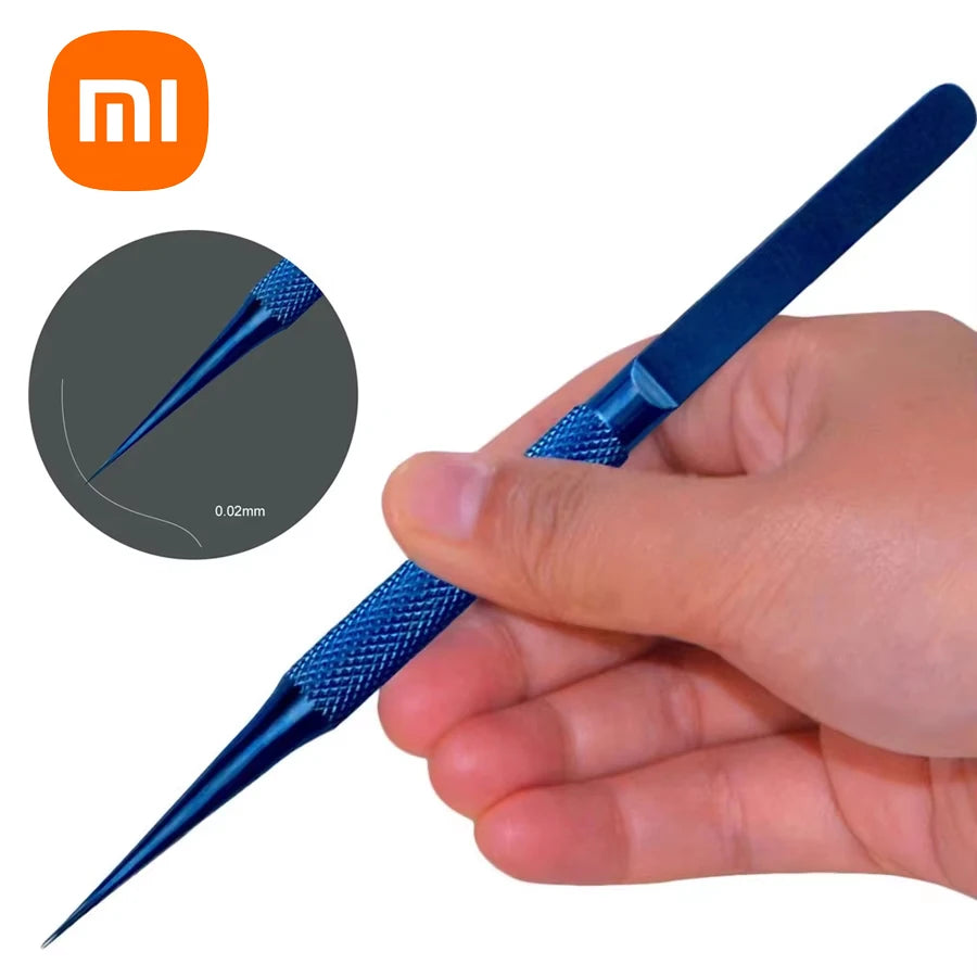 Xiaomi Precision Industrial Tweezers Diy Hand Tools Sets For Electronics Soldering Maintenance Antimagnetic Electronics Forceps