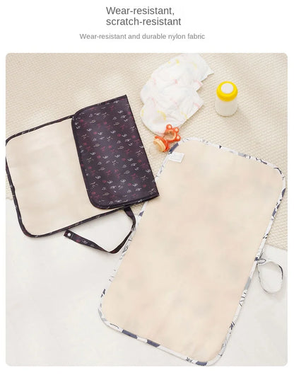 Foldable Baby Diaper Changing Pad Waterproof Newborn Diaper Pad Portable Toddler Changing Table Durable Oxford Baby Diaper Sheet