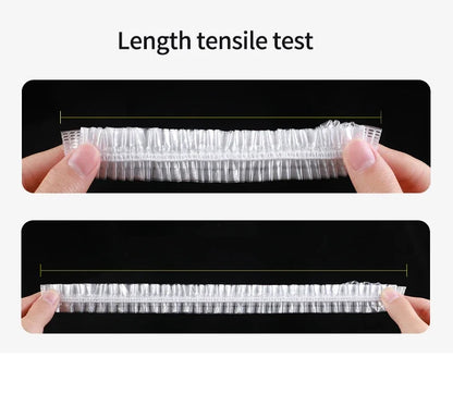 10/50/100/150/200pcs Reusable Disposable Food Cover Plastic Wrap Durable Elastic Food Lids for Bowls Elastic Plate Covers