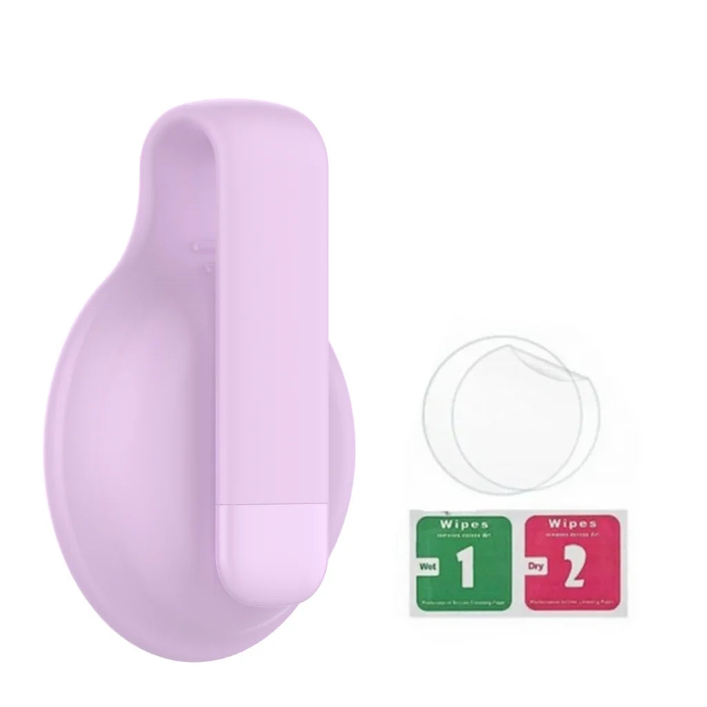 Silicone Steel Clip Compatible with Apple AirTag - Protective Silicone Clip for Tracker Protect Keychain Silicone Cover