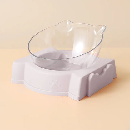 Pet dog and cat food bowl automatic feeder all-in-one dog and cat food bowl and drinking fountain drinking bowl