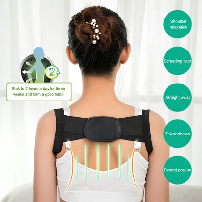 Back Posture Corrector Belt Adjustable Shoulde Neck Spine Reshape Body for Column Posture Correction for Women Men Straightener