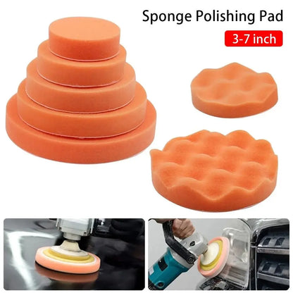 1Pcs Sponge Buffing Foam Sponge Polishing Pad Power Tools Accessories Removes Scratches Car Polishing Disc