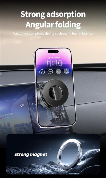 Magnetic Car Mount Strong Magnetic 360° Rotation Foldable Phone Holder For Cell Phone For iphone 14 15 16 Live Streaming K007
