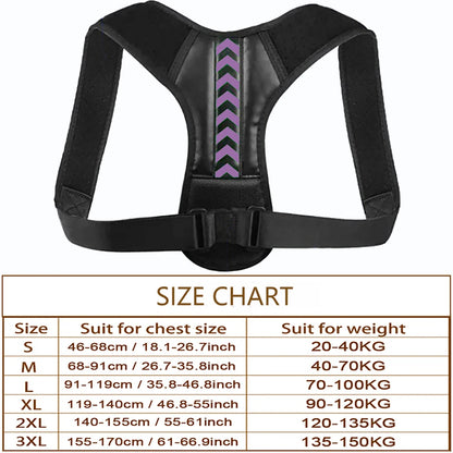 Posture Corrector Back Brace Adjustable Posture Brace for Upper Back Shoulder Pain Relief Posture Trainer Spine Posture Support