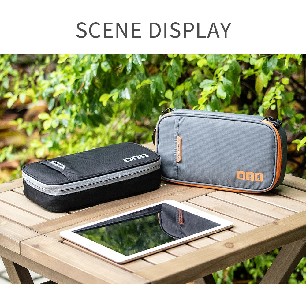 Travel Essentials Cable Organizer Bag - Small Charging Cord Storage, Charger, Cables, Cord Storage and Accessory Bag