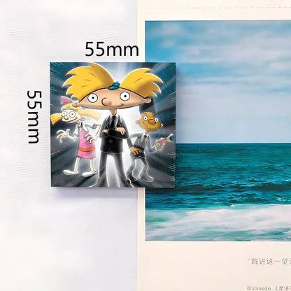 Cartoon H-Hey Arnold Fridge Magnets Fridge Magnets (Suitable for refrigerators/whiteboards/home multi-purpose)