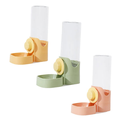 Automatic Pet Feeder Cage Hanging Bowl Water Bottle Food Container Dispenser For Puppy Cats Rabbit Birds Pet Feeding Product