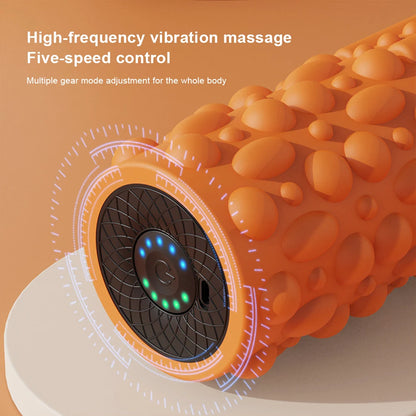 Electric Vibrating Foam Roller Yoga Column Rechargeable Massage Column 5 Modes Exercise Roller for Bodybuilding