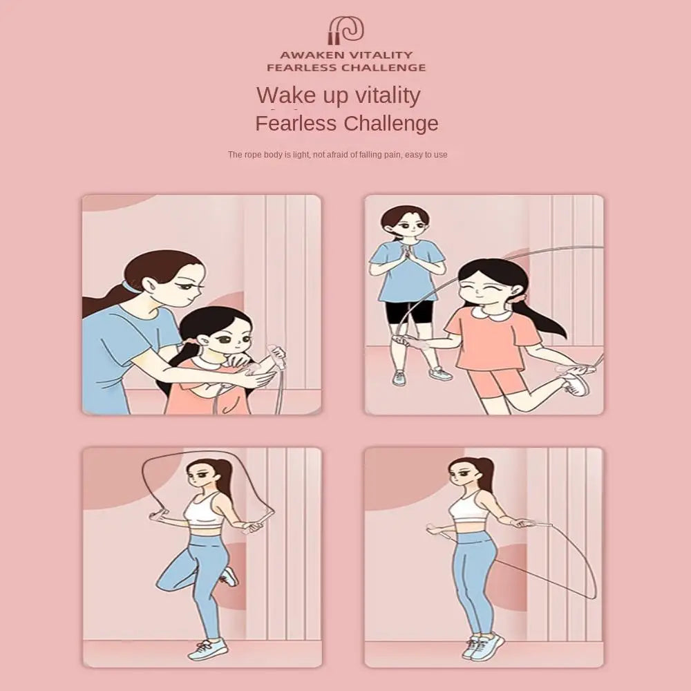 Strong Flexibility Skipping Rope Not Entangled Adjustable Soft Beaded Segmented Fitness Jump Rope Unisex Environment Protection