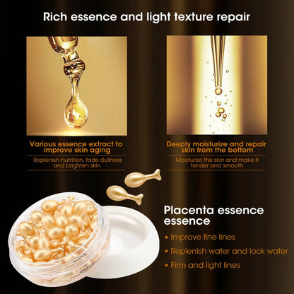 30Pcs Hyaluronic Acid Capsules Serum Hydrating Repair Moisturizing Essence Liquid Facial Deeply Nourishes Firming Skin Care