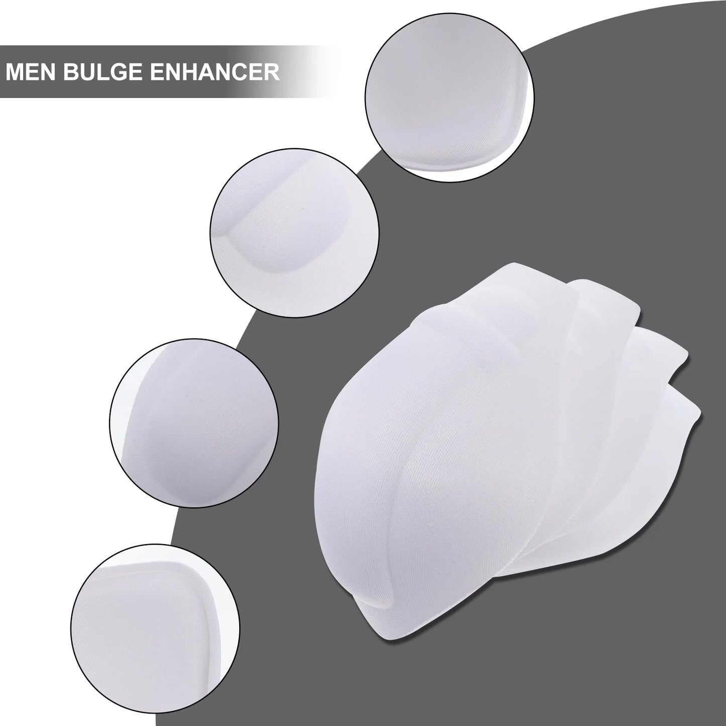 4 Pcs Sponge Pad Underwear Bulge Pouch Briefs Enhancing Mat