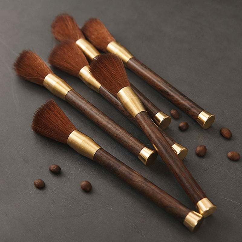 E5BB Elegant Wood Coffee Grinder Brush Kitchen Tool Coffee Accessories Coffee Powder Brush Coffee Cleaning Brush for Coffee
