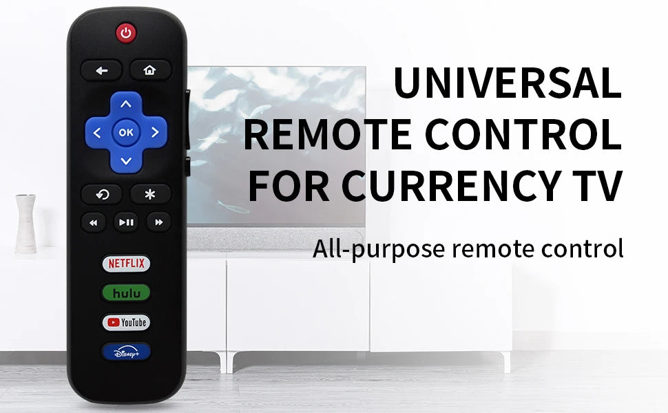 RC280A Replacement Remote Control Only for Roku TV for TCL Roku/Hisense Roku/Onn Roku/Philips Roku TVs(Not for Stick and Box)