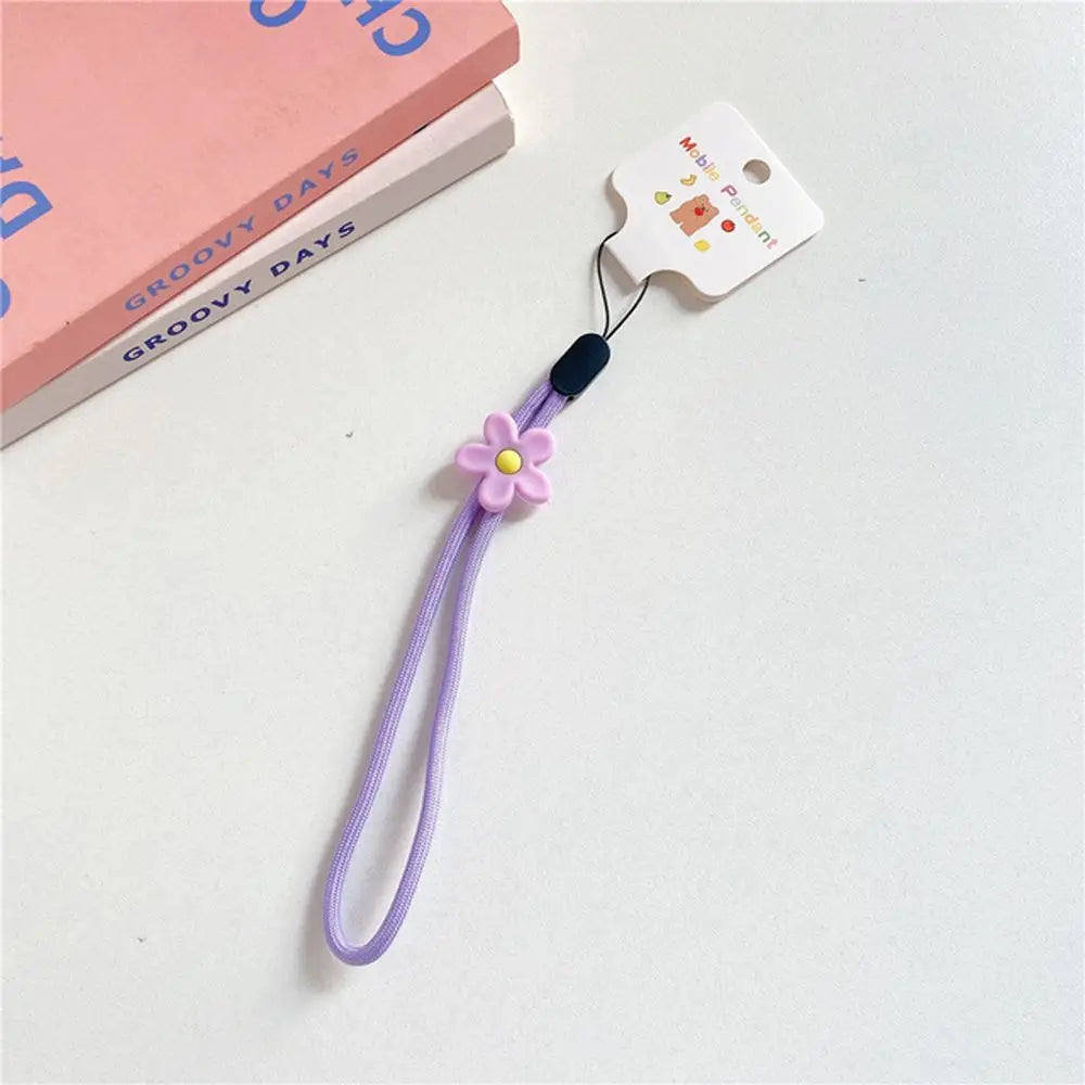Strap Phone Charms Keys Short Rope Hanging Rope Flowers Phone Strap Phone Hanging Rope Mobile Phone Lanyard Wrist Hand Lanyard