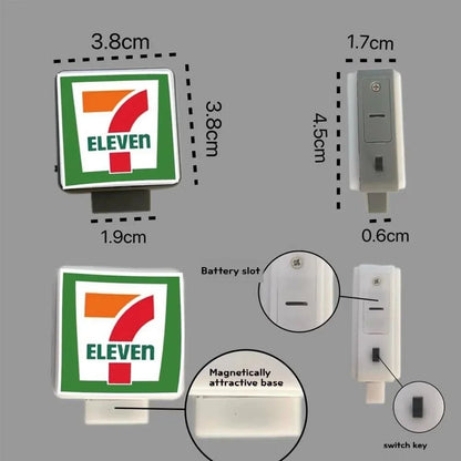 Coffee Shop Fridge Stickers Magnetic Creative Convenience Store Light Signs Home Decorative Ornaments  Luminous Light Boxes