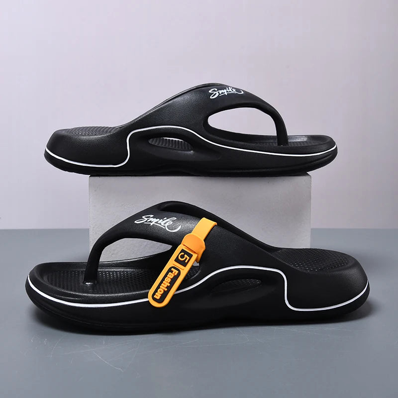 Flip Flops Mens Thong Sandals Summer 2025 New Men Shoes Thick Bottom EVA Non-slip Slide Slippers Outdoor Indoor Couples Shoes
