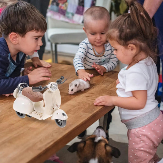 Labubu Doll Mini Electric Motorcycle,labubu Doll Accessories, Fun Cute Doll Toys,With Lights and Music,DIY Kid Christmas Gift