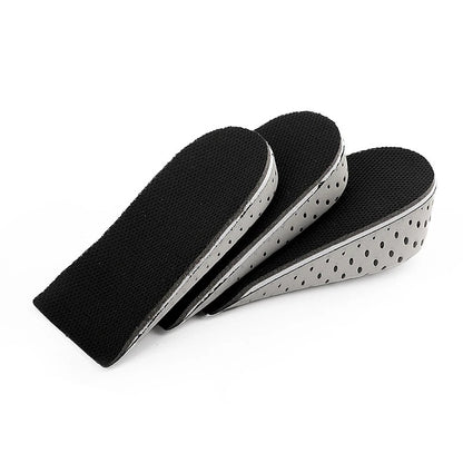 Height Increase Half Shoe Insoles Heel Insert Sports Shoes Pad Cushion Arch Support Unisex 2-4 CM Invisible Heighten Sole Insole