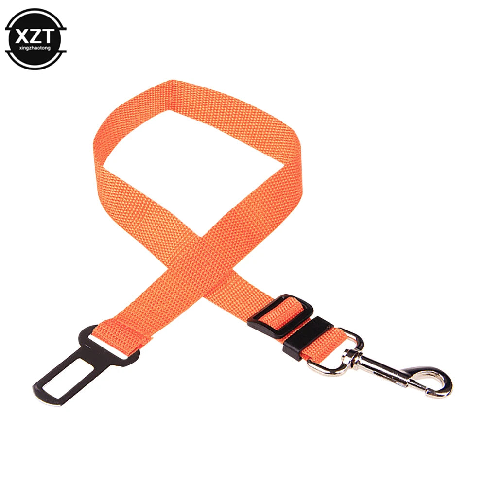 Pet Cat Dog Car Seat Belt Adjustable Seatbelt Pet Seat Dog Harness Lead Clip Safety Lever Traction Dog Collars Dogs Accessoires