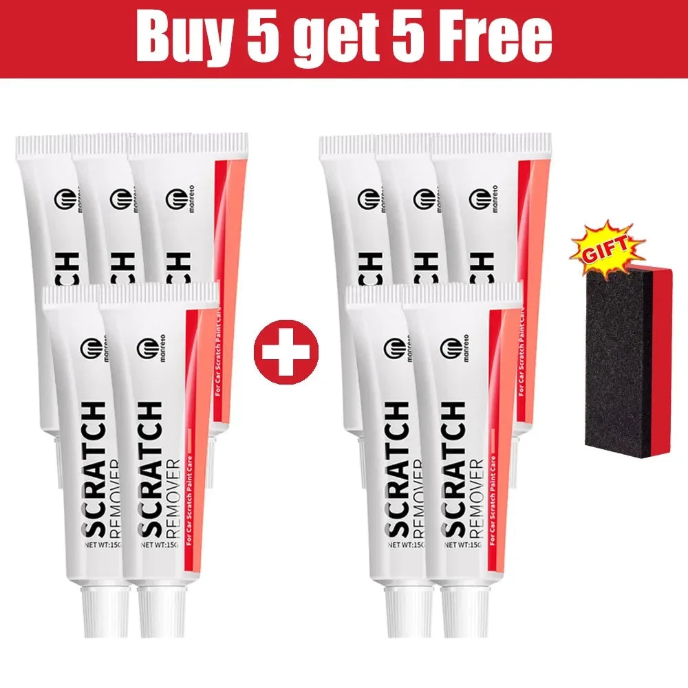 Car Scratch Remover Car Polishing Paste with Sponge, Car Body Paint Care Kit Paint Repair Spray Paint for Car and Motorcycles