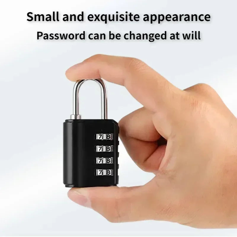 4 Digit Password Key Combination Lock Waterproof Security Padlock Outdoor Gym Luggage Security Lock