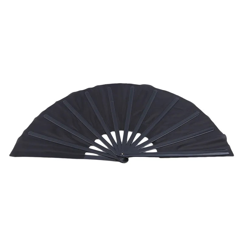 Large Kung Fu Sound Fan Plastic Bone Martial Arts Performance Elegant Hand Folding Stage Fan Opera Magic Props Summer Cool Fans