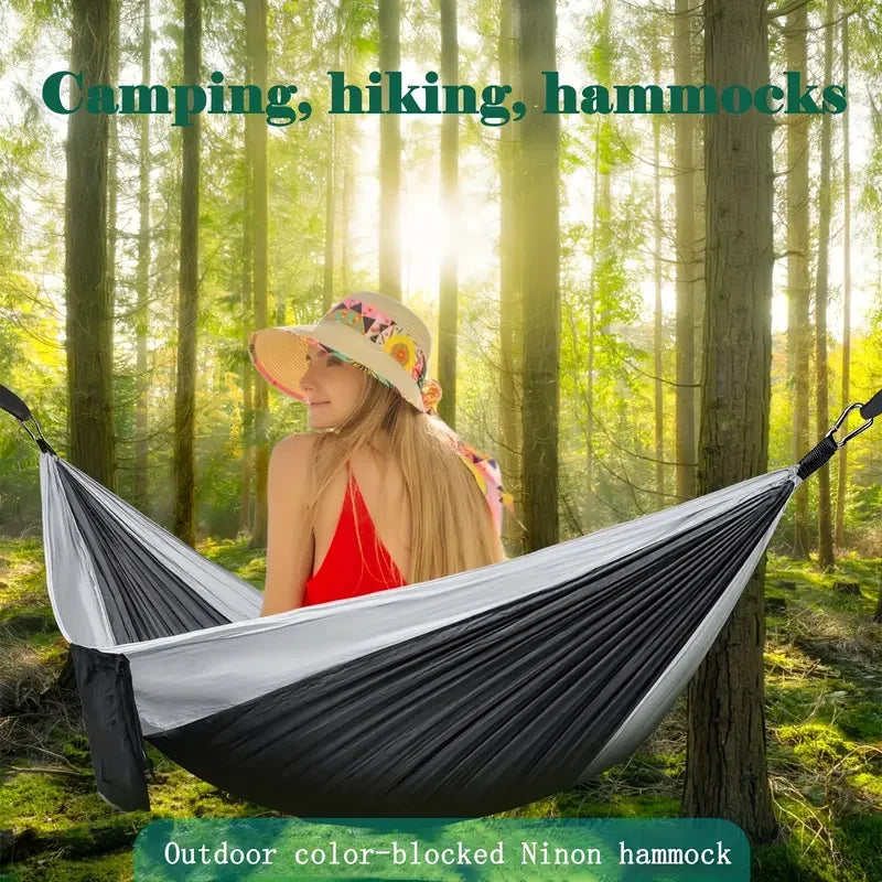 Camping Hammock Lightweight Portable Hammock with Tree Straps Camping Gear for Outside Hiking Beach Backpack Travel