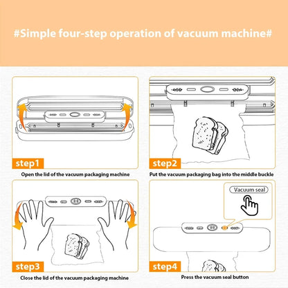 Vacuum Sealer Packaging Machine Food Vacuum Sealer With Free 10pcs Vacuum bags Household Vacuum Food Sealing