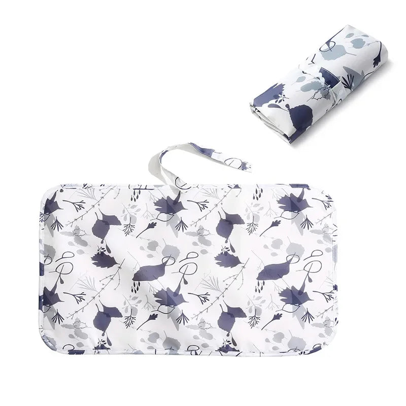 Waterproof Foldable Baby Diaper Changing Pad Portable Nylon Diaper Sheet for Newborn Toddler Travel Essential