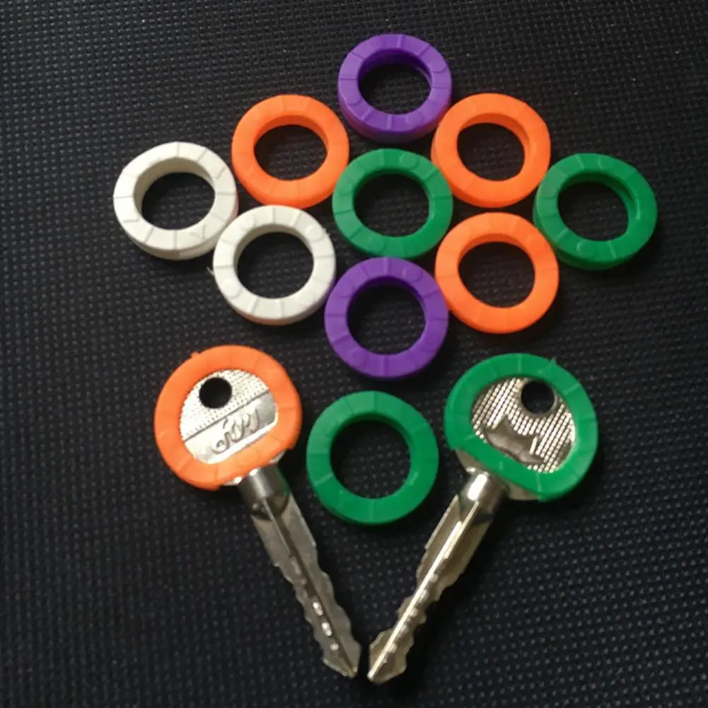 Key Identification Accessories Colorful Key Covers 32-pack Colorful Plastic Key Covers House Key Soft Rubber Key Toppers