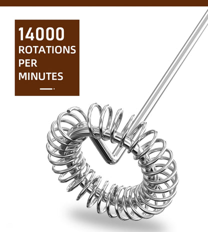 Electric Milk Frother Milk Blender Handheld Drink Mixer with Steel Stand Foam Maker Whisk Mini Blenders for Coffee Hot Chocolate