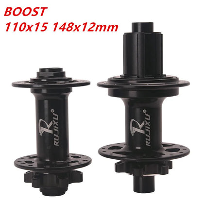 9 Pawls,RUJIXU, BOOST-Bicycle Bearing Hubs HG, MS, XD, 450T Noise, 5 Bearing Hubs, 110x15, 148x12mm, 32 Holes
