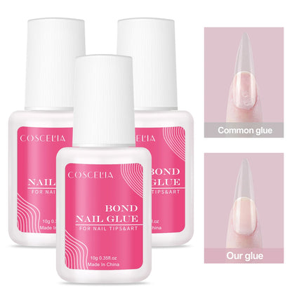 1/3/5/10/15/20pcs Fast-dry Nail Glue Professional Nail Tip Bond Glue 2g/3g/10g for False Nail Tips Long Lasting Glue Nail Tools