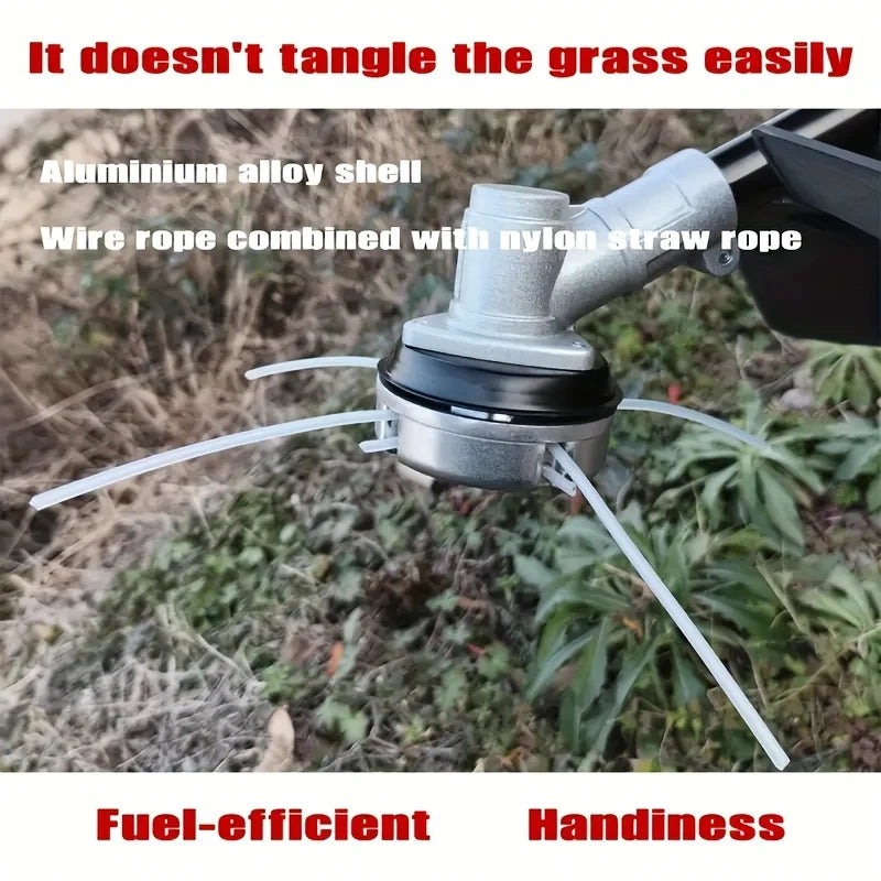 1pc Universal Aluminum Alloy Lawn Mower Head with Nylon Steel Lawn Mowing Line, Lawn Mower Replacement Parts