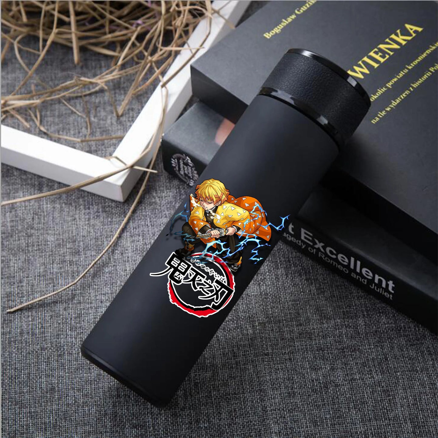 Anime Demon Slayer Kimetsu Vacuum Cup 304 Stainless Steel Thermos Vacuum Flask Water Bottle Gift