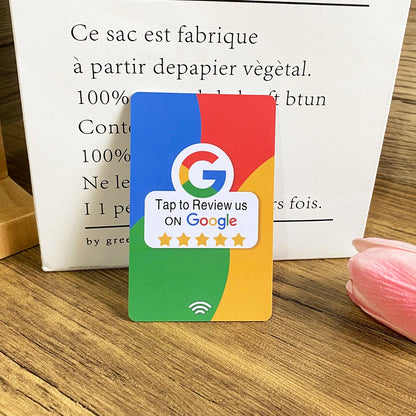 Grow your Business With NFC Google Review Cards Tap and Rate Google Review Cards