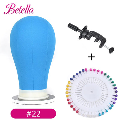 Canvas Block Head Kit Training Mannequin Wig Head Display Styling Mannequin Manikin Head Wig Stand wig head Stand