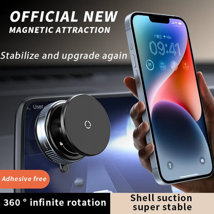 K009 Magnetic Car Mount Phone Holder Vacuum Adsorption 360° Rotation Super Strong Suction Bracket For Car Desk Bathroom 2025