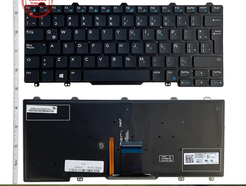 US Laptop Keyboard For DELL Latitude  7350 E7250 3150 3160 3165 12-5000 5280 5290 5250 Latitude 7280 7380 E5250 E7270 E5270