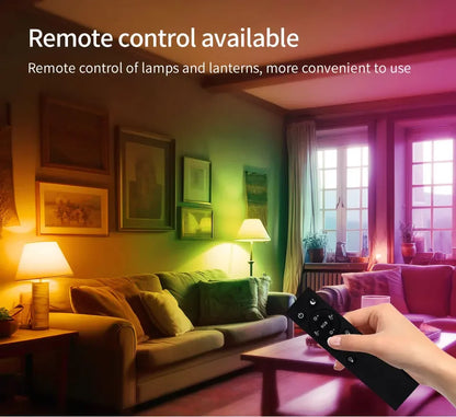 Smart Led Light Bulb 220V Tuya Bluetooth with RF 2.4G Remote Group Control RGB Lamp Ampoules Smart Life App Spotlight Bombilla