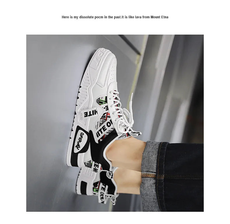 2025 new men's shoes for spring, breathable, niche, trendy, versatile, casual board shoes, height increasing sports shoes