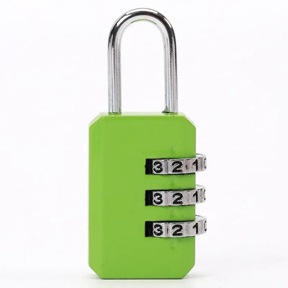 3 Digits Multifunctional Combination Lock Luggage Fitness Cabinet Backpack Travel Anti-theft Aluminum Alloy Combination Padlock