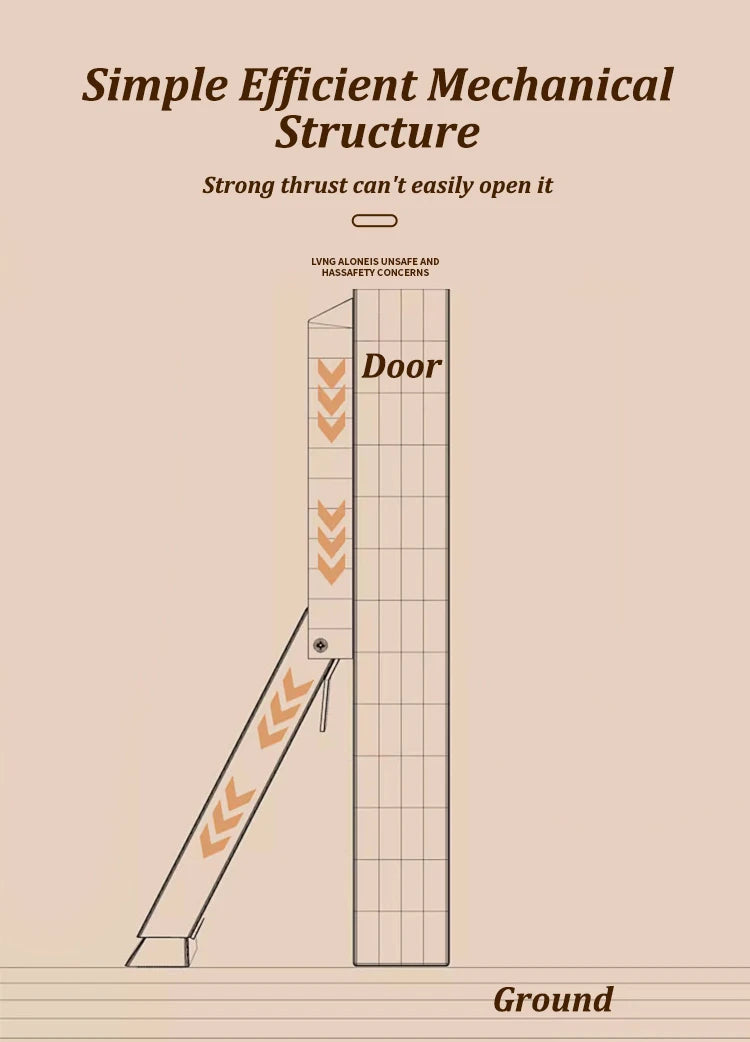 Stainless Steel Windproof Door Stopper Anti-collision Home Magnet Door Stapper Self Adhesive Door Anti-Slip Holder Doormat