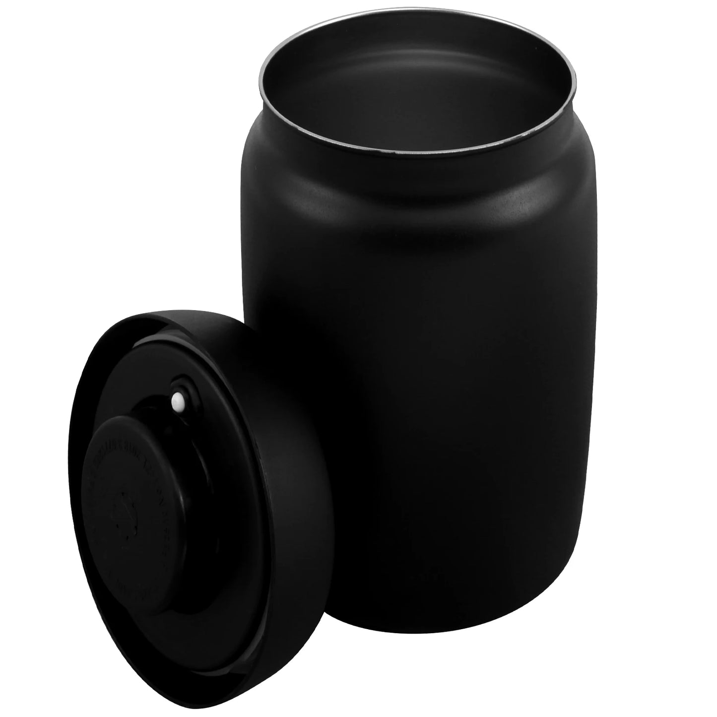 1200ml Vacuum Sealed Jug Coffee Beans Stainless Steel Canister Food Grains Candy Storage Jug Keep Fresh Moisture-proof