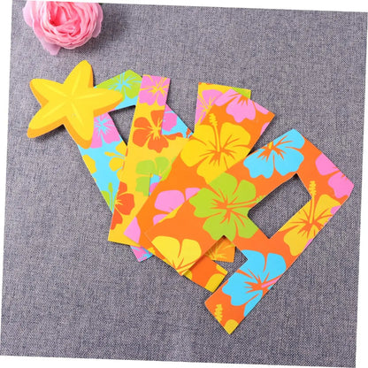 1Set Hawaiian Party Luau Aloha Party Flagbanner Pineapple Banquet Seaside Birthday Party Banner Summer Tropical Party Decoration