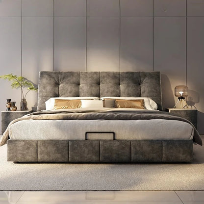 King Size Queen Double Beds Base Frame With Head Board Luxury Daybed Full Size 180x200 Double Bed Twin Home Bedroom Furniture