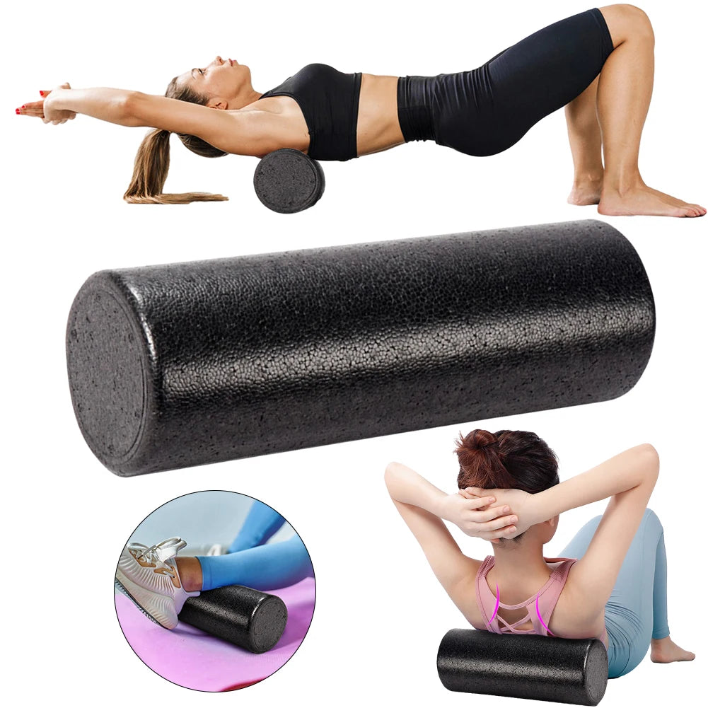 12 Inch Solid Core Back Foam Roller High-Density Round Foam Roller Deep Tissue Massager for Exercise Massage Muscle Recovery