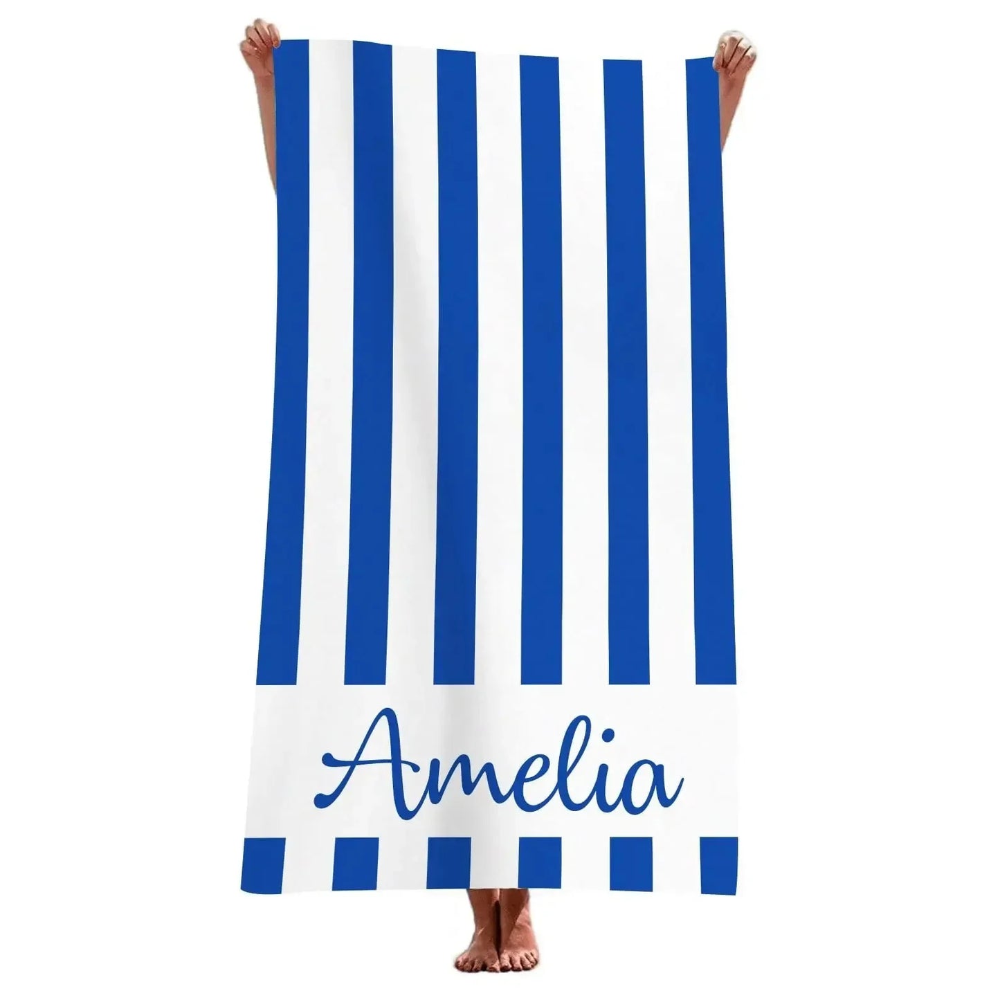 Striped Beach Towels Custom Name Beach Towel 3d Printed Microfiber Beach Towel Water Absorbing Personalized Bath Towel