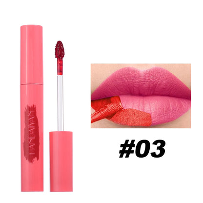 Handaiyan Lip Gloss Longlasting Lip Liner Brown Lipstick Liquid Matte Waterproof Lipgloss Lip Stain Tint Glaze Makeup